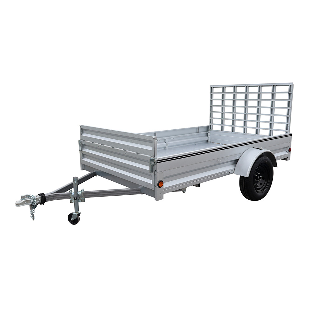 6’ x 10’ Solid Side Utility Trailer w/ 4’ Panel Landscape Gate & Load Retention Front Gate