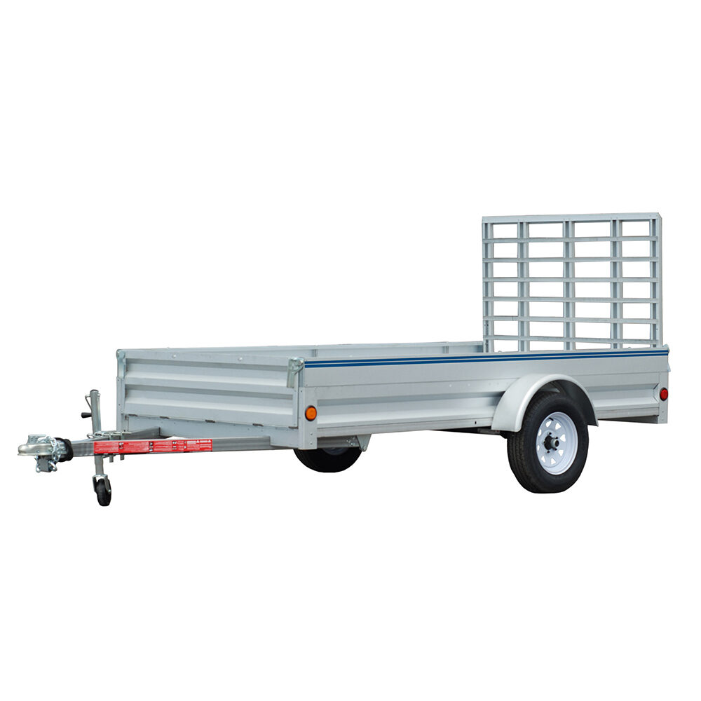 5’ x 10’ Solid Side Utility Trailer w/ 4’ Panel Landscape Gate & Box Style Front Gate