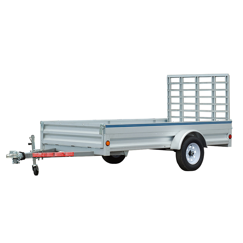 5’ x 10’ Solid Side Utility Trailer w/ 4’ Panel Landscape Gate