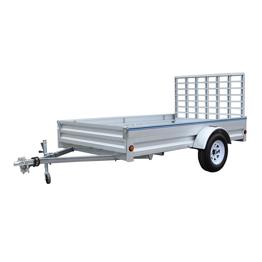 6’ x 10’ Solid Side Utility Trailer w/ 4’ Panel Landscape Gate