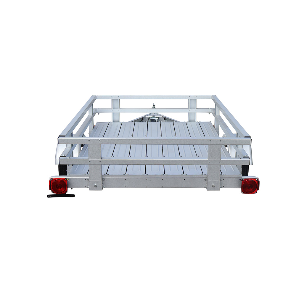 4’ x 6’ Rail Side Kit Trailer rear view