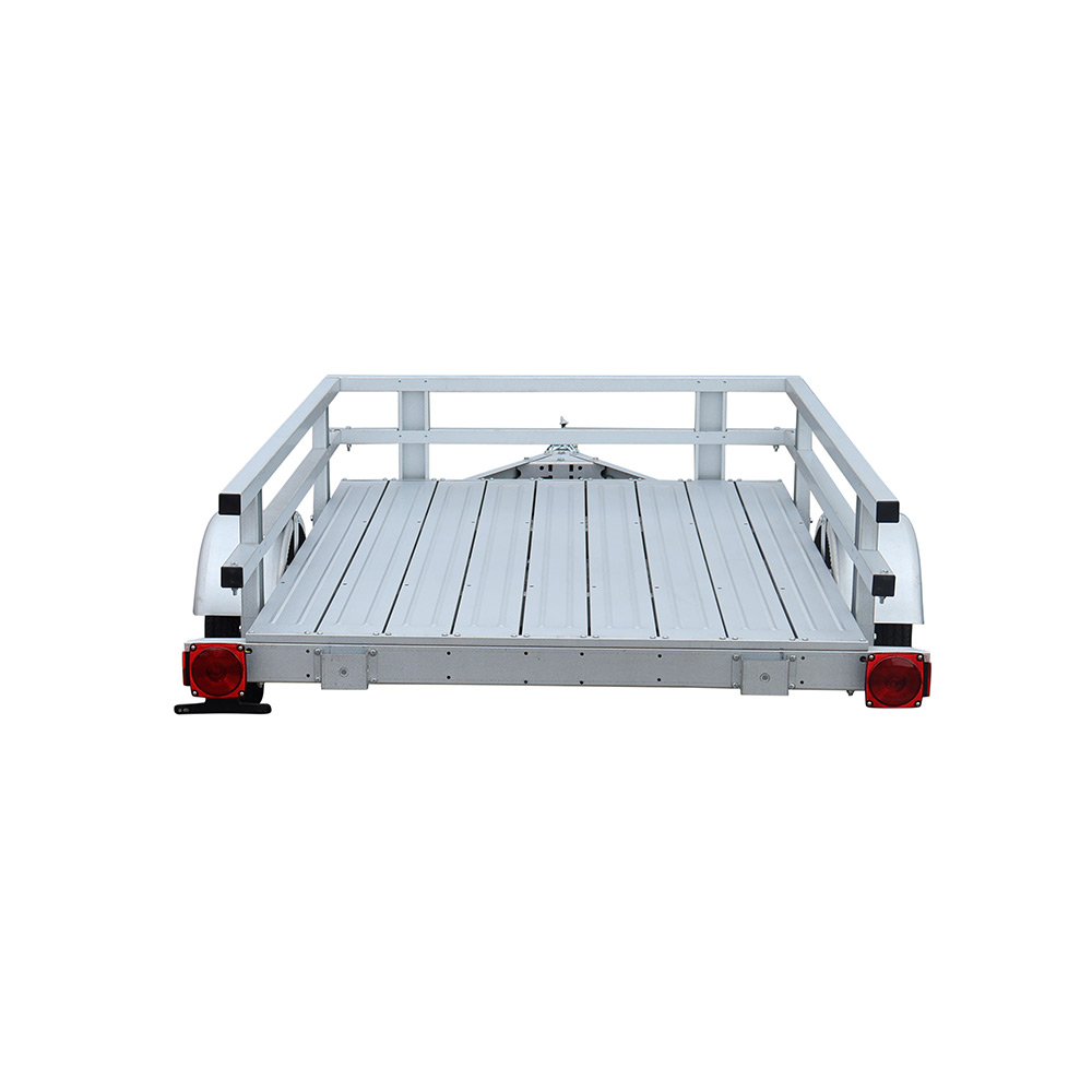 4’ x 6’ Rail Side Kit Trailer rear view