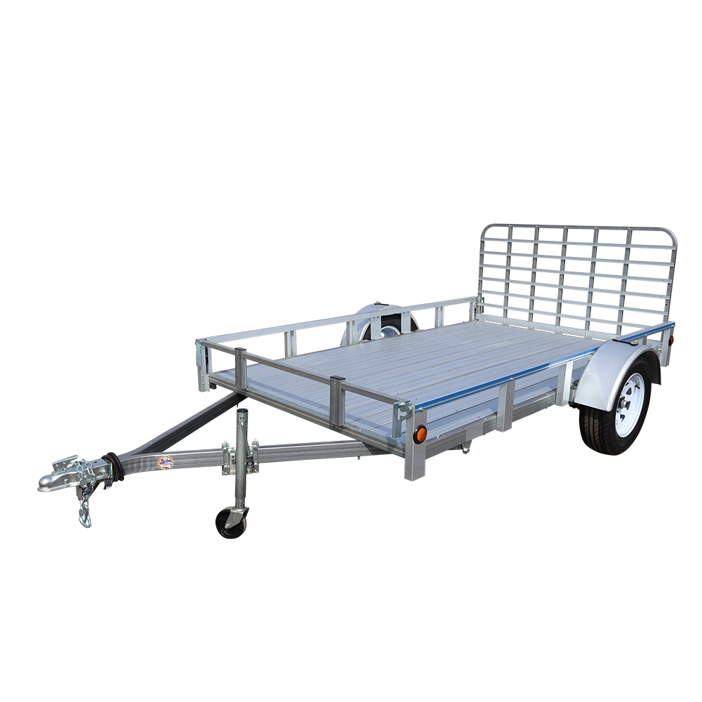 Remolque utilitario con rieles laterales de 6’x10’ con puerta paisajística de 3’