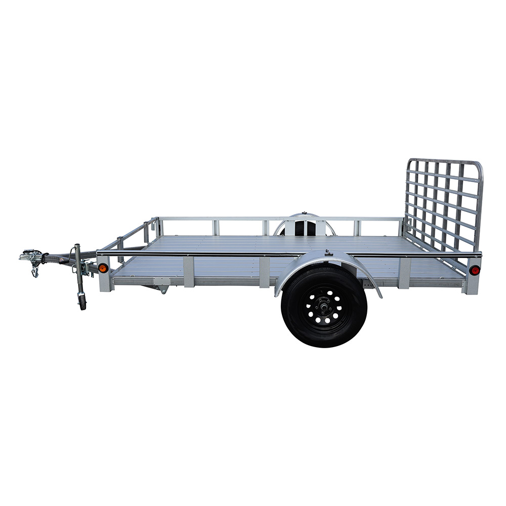 6’ x 10’ Rail Side Utility Trailer w/ 3’ Landscape Gate side view
